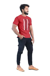 BUY IN BUDGET Men's Cotton Round Neck With Half Sleeve Casual T-shirt-thumb1