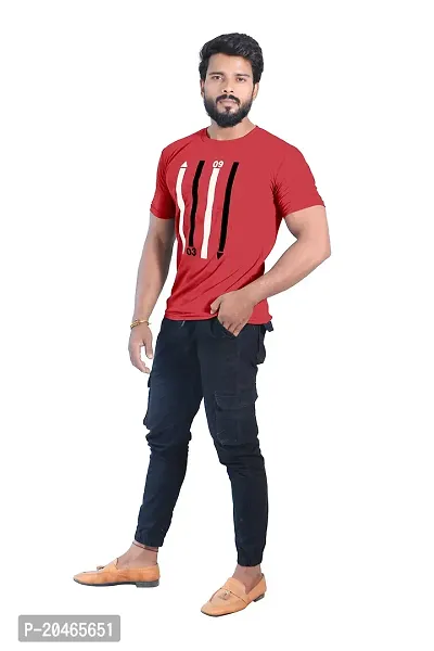 BUY IN BUDGET Men's Cotton Round Neck With Half Sleeve Casual T-shirt-thumb4