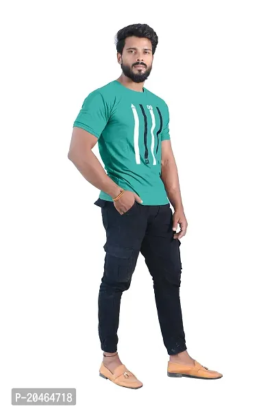 BUY IN BUDGET Men's Cotton Round Neck With Half Sleeve Casual T-shirt-thumb4