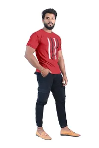 BUY IN BUDGET Men's Cotton Round Neck With Half Sleeve Casual T-shirt-thumb2