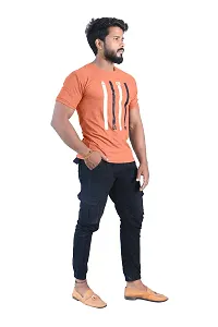 BUY IN BUDGET Men's Cotton Round Neck With Half Sleeve Casual T-shirt-thumb1