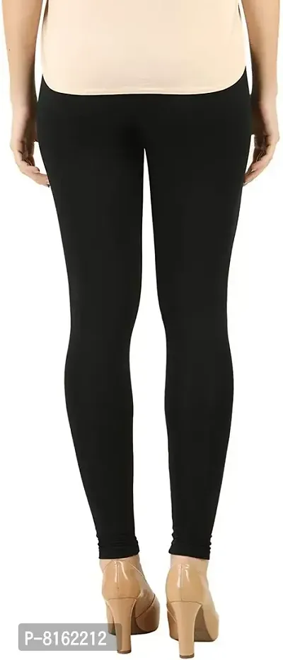 FITG18 Women's Slim Fit Poly Cotton Tights (FITG18_Black_Free Size)-thumb2