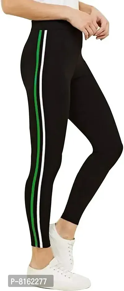 Buy FITG18 Women's Ankle Length Stretchable Double Striped High Waist Gym  wear Track Pants Online In India At Discounted Prices