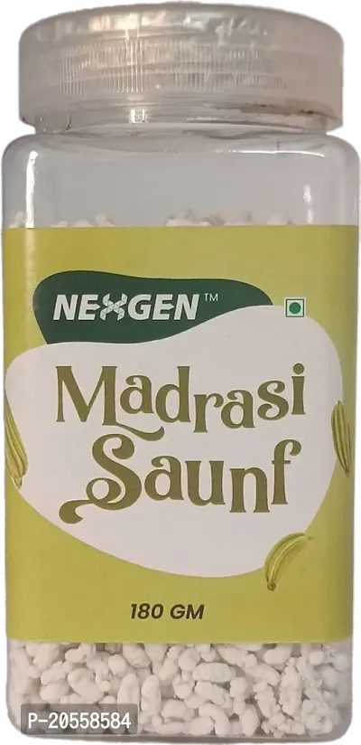 Delicious Pure Organic Madrasi Saunf Jar 180 Grams