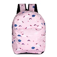 Solid Attire Polyester Printed Waterproof Backpack | School Bag | College Bag | Casual Backpack For Boys and Girls (Set Of 3 Bags) (Pink)-thumb1