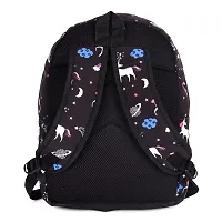 Solid Attire Polyester Printed Waterproof Backpack | School Bag | College Bag | Casual Backpack For Boys and Girls (Set Of 3 Bags) (Black)-thumb3