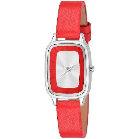 KIROH Analogue Squire Dial Designer Leather Strap Watch for Girl's and Women