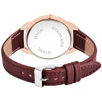 Kiarvi Gallery New  Diamond Designer Queen Dial  Leather Strap Analog Watch for girls and women-thumb2