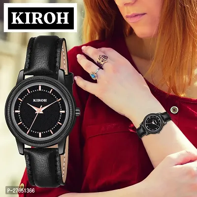 KIROH Rose Gold RX dial Leather Strap Analog Watch for girls and women-thumb2