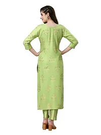 Stylish Green Rayon Kurta Bottom Set For Women-thumb1