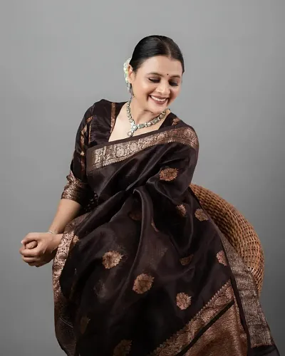 Stylish Art Silk Saree with Blouse piece