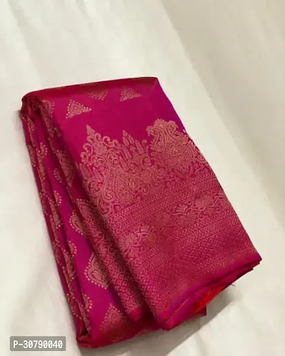 Stylish Red Art Silk Saree with Blouse piece