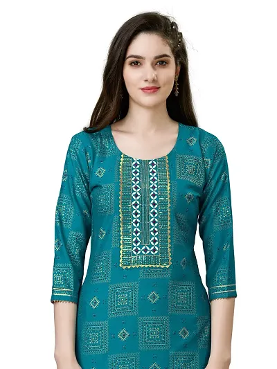 Stylish A-Line Banglori Silk Kurta Bottom Set For Women