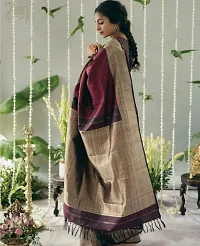 Stylish Maroon Art Silk Saree with Blouse piece-thumb1