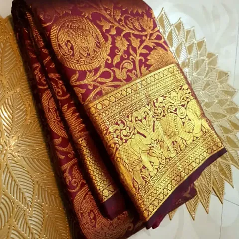 Stylish Art Silk Saree with Blouse piece