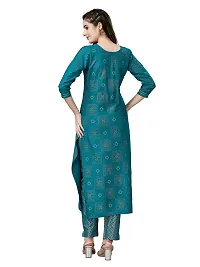 Stylish Blue Rayon Kurta Bottom Set For Women-thumb1