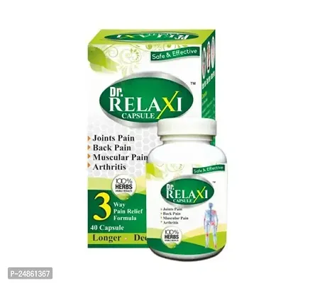 DR RELAXI CAPSULES ,40CAPSULES BY RAJASTHAN HERBAL AUSHDHALAYA FOR JOINT PAIN-thumb0