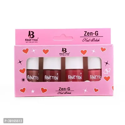 Banetion Non UV Gel Finish Nail Polish 9ml Pack of 4