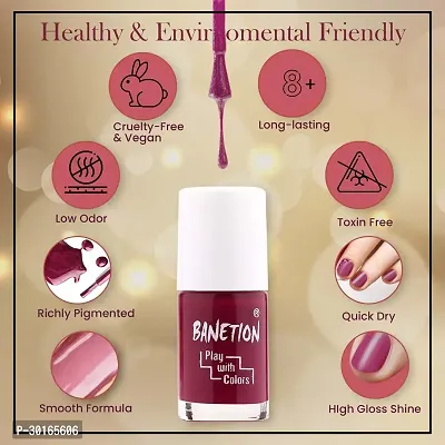 Banetion Non UV Gel Finish Nail Polish 9ml Pack of 4-thumb5