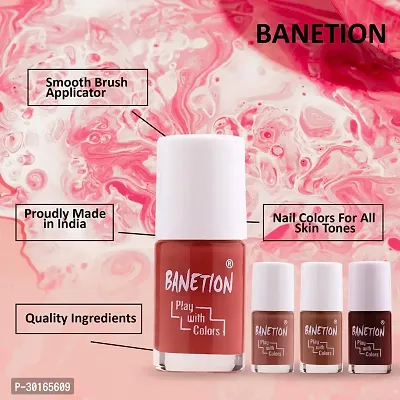 Banetion Non UV Gel Finish Nail Polish 9ml Pack of 4-thumb5