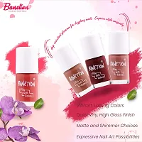 Banetion Non UV Gel Finish Nail Polish 9ml Pack of 4-thumb1