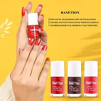 Banetion Non UV Gel Finish Nail Polish 9ml Pack of 4-thumb1