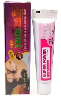 Super Power  Cream For Men for Increase Ejaculation time and Decrease Hyper Sensitivity 100% Effective Herbal and Ayurvedic Product with No Side Effects (6gm)-thumb1