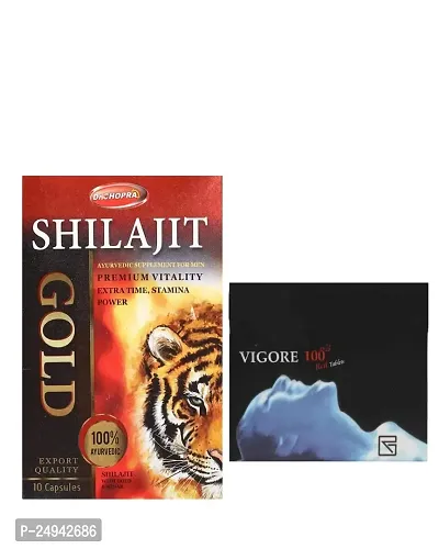 Shilajit Gold Capsules * Vigore Tablet ( Pack Of 2 )