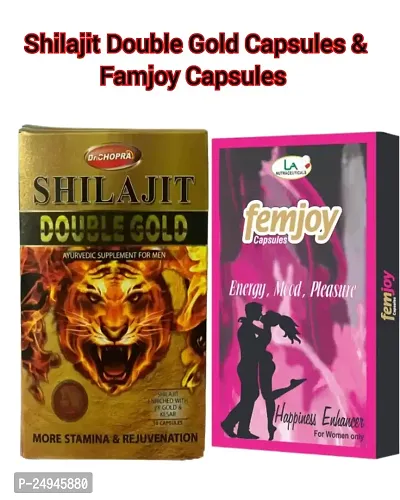 Shilajit Double Gold Capsules   Femjoy  Capsules ( Pack Of 2)