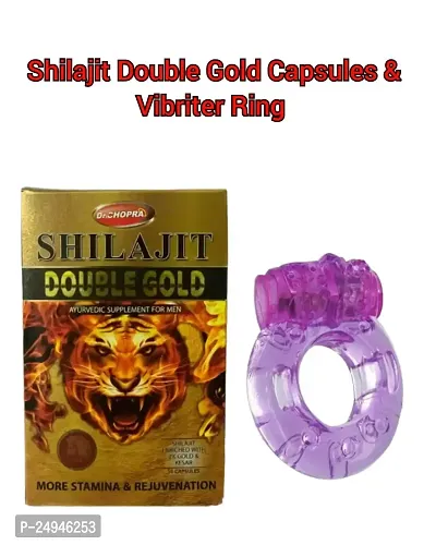 Shilajit Double Gold Capsules  Vibrite Ring ( Pack Of 2 )