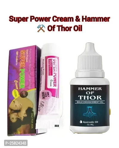 Super Power  Cream  Hammer Of Thor Oil ( Pack Of 2)