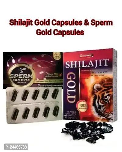 SPREAM XXXL GOLD CAPSULES  SHILAJIT GOLD CAPSULES ( COMBO PACK )-thumb0