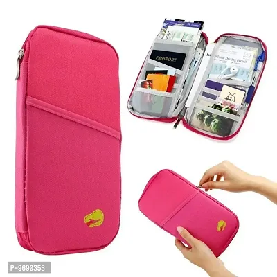 Travel Passport documents Package Travel Bag Pouch Passport ID Credit Card Wallet Cash Holder Organizer Case Box-thumb0