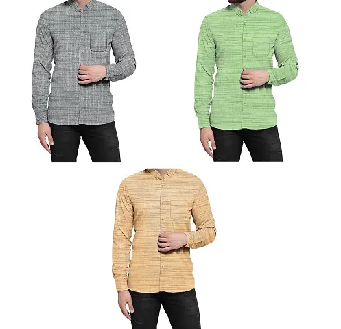 Trendy Cotton Long Sleeves Casual Shirt 