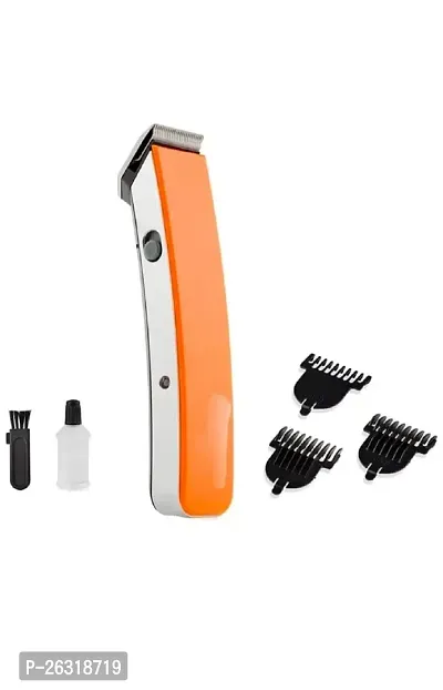 Trendy Styler Trimmer NS-216 Rechargeable Cordless Men Trimmer Shaver Machine for Beard  Hair Styling For Men With 3 Clips (Orange)