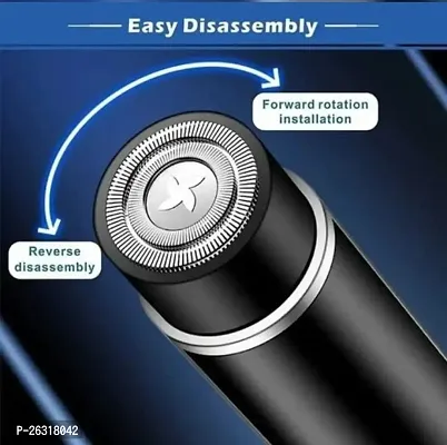 Trendy Styler Mini Portable Electric Shaver for Men  Girls Wet and Dry Use and Low-Noise (Electric Razor-9)-thumb2