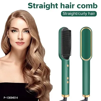 Single Rod Hair straightner Brush Comb For women