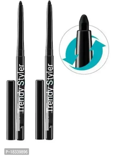 Trendy Styler Eyeconic Smudgeproof long lasting 24Hour Waterproof Black Color Kajal (pack of 2)