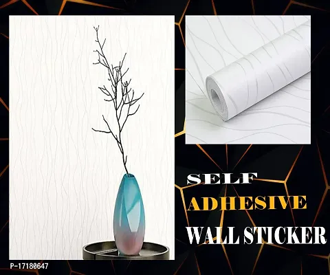 Self Adhesive white wallpaper sticker easy to use for home decoration(500 x 45 cm)