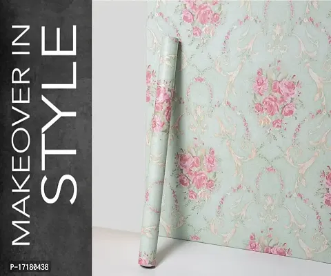 Floral pattern Self adhesive wallpaper for wall decoration(500 x 45 cm)Model-47