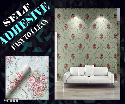 Floral pattern Self adhesive wallpaper for wall decoration(500 x 45 cm)Model-10