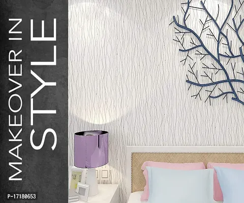 Self Adhesive white wallpaper sticker easy to use for home decoration(500 x 45 cm)