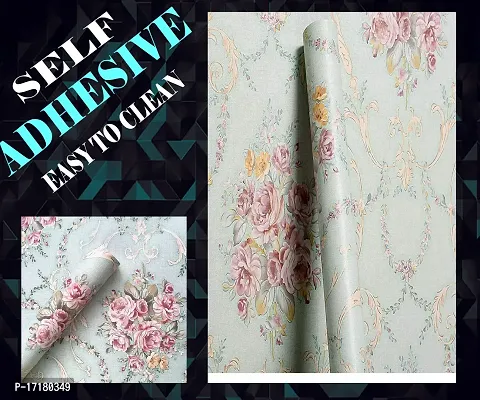 Floral pattern Self adhesive wallpaper for wall decoration(500 x 45 cm)Model-16