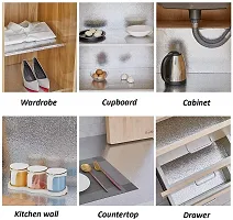 Silver Wallpaper Self Adhesive Sticker For Home And Kitchen Decoration(200 X 60 Cm)-thumb2