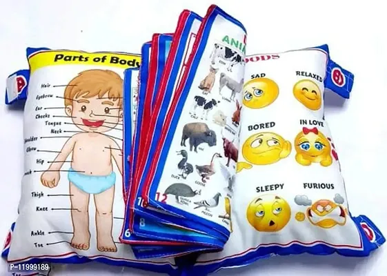 Baby Digital Printed Cotton Educational Alphabet Learning Soft Pillow Cushion Book-thumb0