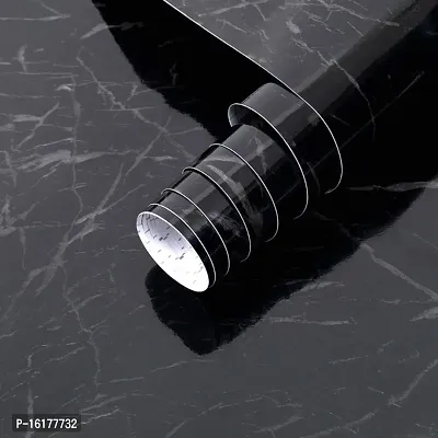 Black Marble Kitchen Wallpaper Sticker 200 X 60 CM-thumb2