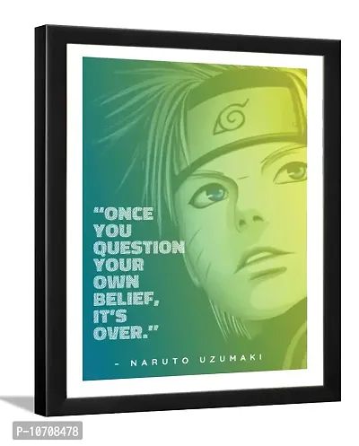 zig zag Naruto manga and anime series Quotes Poster Photo Frame For Room , Wall , Home D?cor Size Medium (13.5x9.5, Nagato Uzumaki)