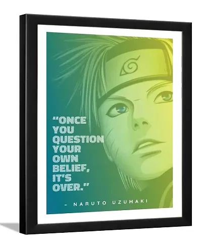 zig zag Naruto manga and anime series Quotes Poster Photo Frame For Room , Wall , Home D?cor Size Medium (13.5x9.5, Nagato Uzumaki)