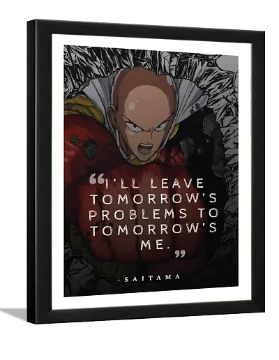 zig zag Naruto manga and anime series Quotes Poster Photo Frame For Room , Wall , Home D?cor