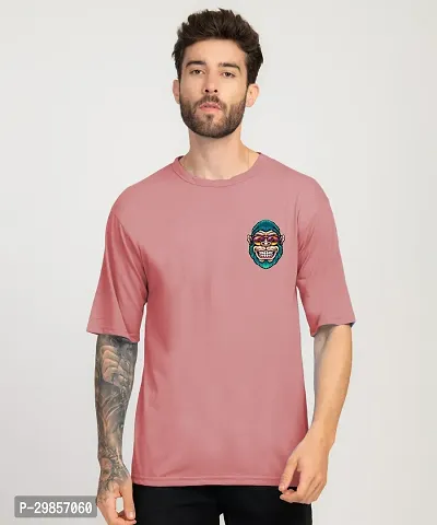 Men Graphic Print Round Neck Cotton Blend  T-Shirt